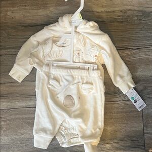 Adorable Cream Baby koala Outfit Set unisex